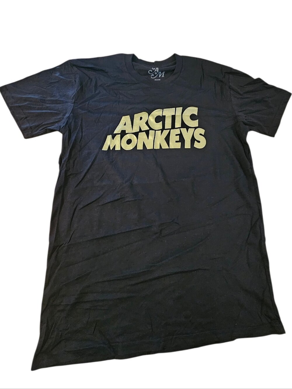 Artic Monkeys Official 2023 North America Tour Gold Black Double Sided Tee Sz M